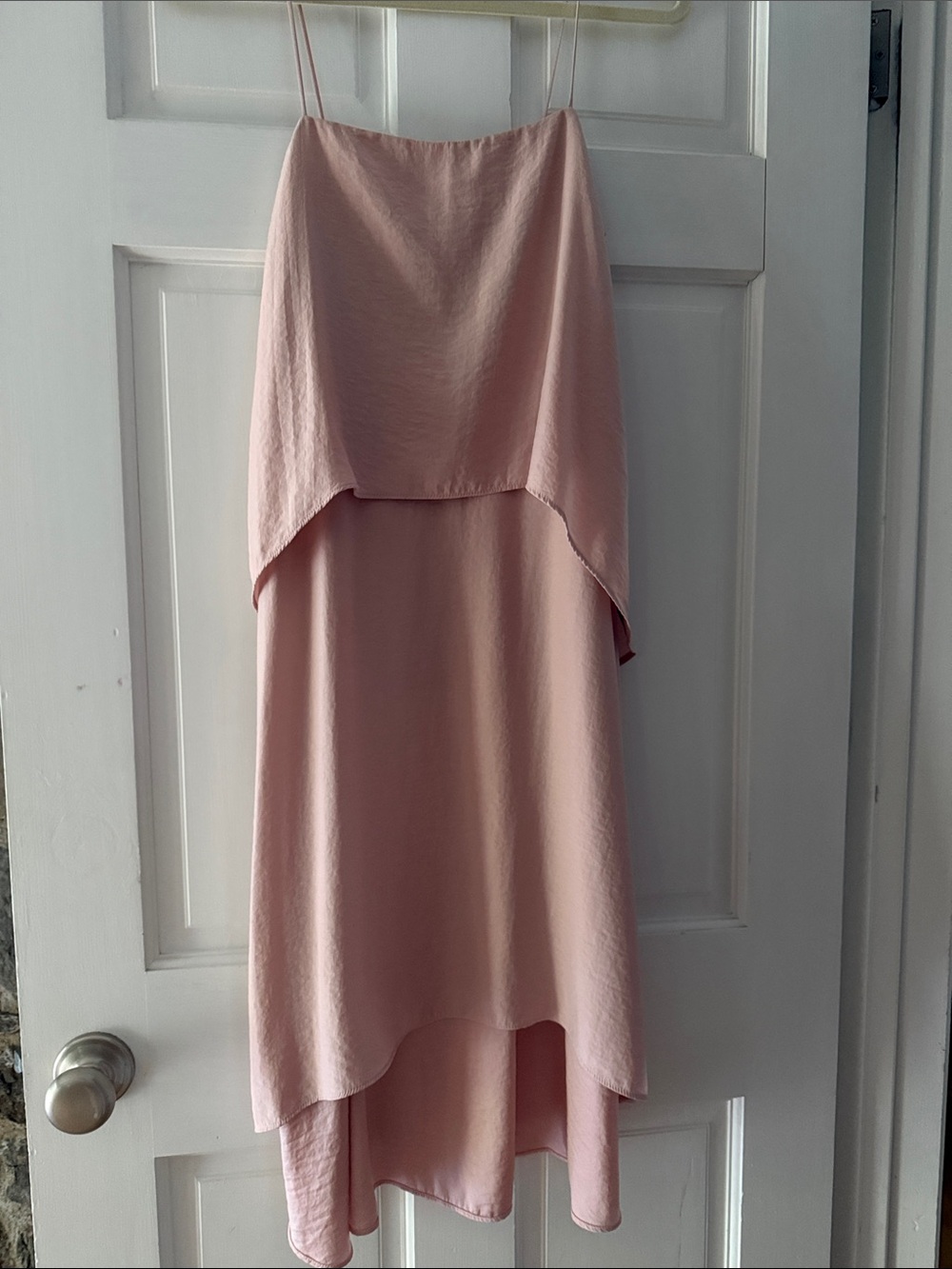Banana Republic Blush Pink High-Low Slip Dress